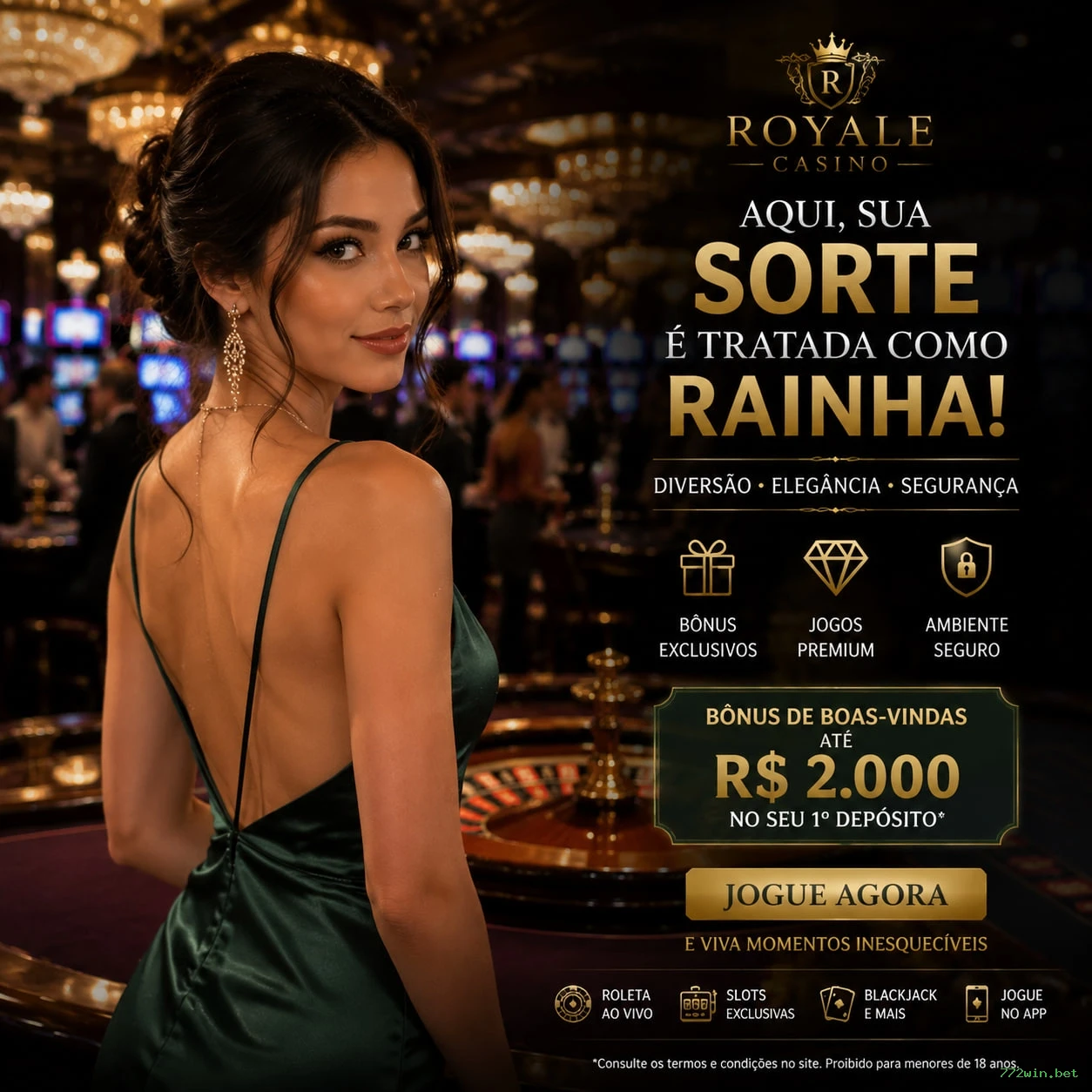 Slots online da 772win.bet com jackpots progressivos